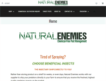 Tablet Screenshot of naturalenemiesbiocontrol.com